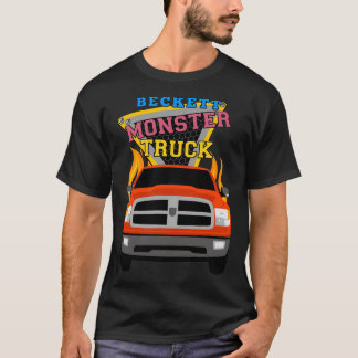 Beckett-naam met monstertruck t-shirt