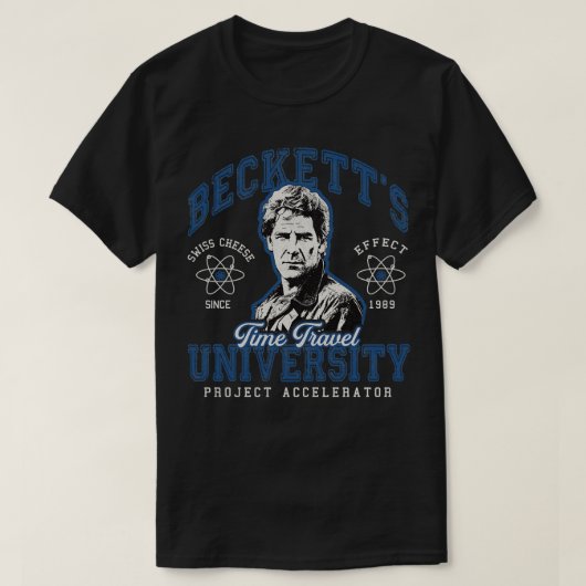 Becketts Time Travel Universiteit T-shirt (Design voorkant)