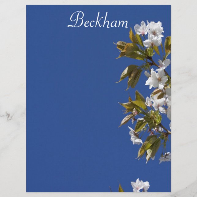 Beckham Blossom Letterhead (Voorkant)