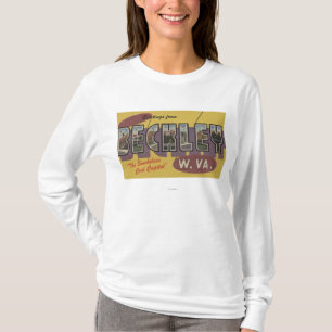 Beckley, West Virginia - Grote Letter-scènes T-shirt