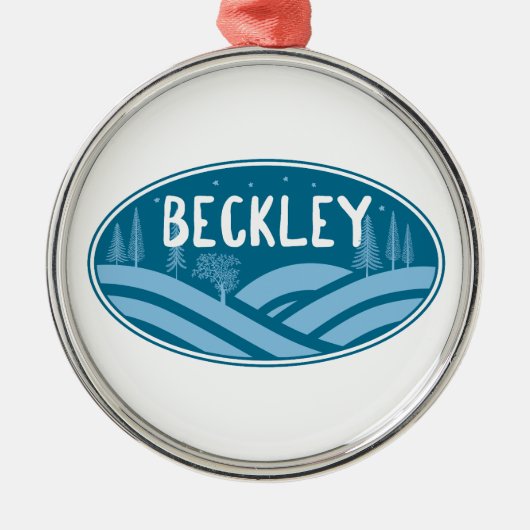Beckley West Virginia Outdoors Metalen Ornament (Voorkant)