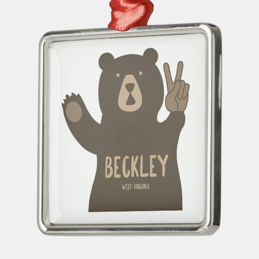 Beckley West Virginia Peace Beer Metalen Ornament (Links)