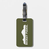 Beckley West Virginia Please Bagagelabel (Achterkant verticaal)