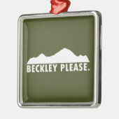Beckley West Virginia Please Metalen Ornament (Links)