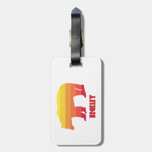 Beckley West Virginia Rainbow Beer Bagagelabel (Achterkant verticaal)