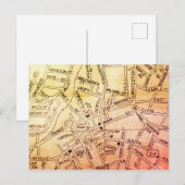 Beckley, WV  Map Briefkaart (Voorkant / Achterkant)