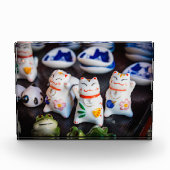 Beckoning cat figines fotoblokken (Voorkant)