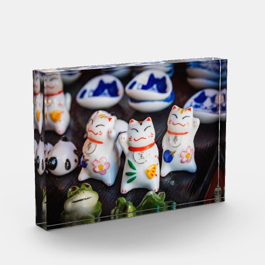 Beckoning cat figines fotoblokken (Links)