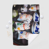 Beckoning cat figines golfhanddoek (Insitu)