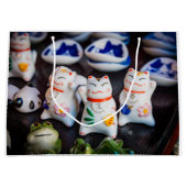 Beckoning cat figines groot cadeauzakje (Voorkant)