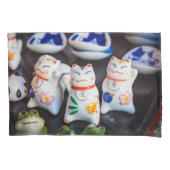 Beckoning cat figines kussensloop (Voorkant)