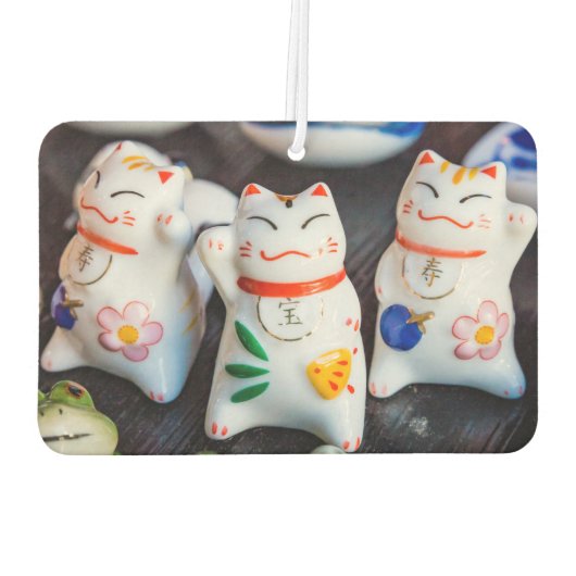 Beckoning cat figines luchtverfrisser (Achterkant)