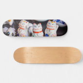 Beckoning cat figines persoonlijk skateboard (Horizontaal)
