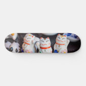Beckoning cat figines persoonlijk skateboard (Horizontaal)