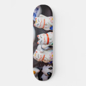 Beckoning cat figines persoonlijk skateboard (Voorkant)