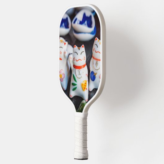 Beckoning cat figines pickleball paddle (Links)