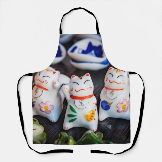 Beckoning cat figines schort (Voorkant)