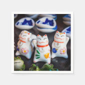 Beckoning cat figines servet (Voorkant)