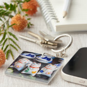 Beckoning cat figines sleutelhanger (Voorkant Rechts)