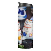 Beckoning cat figines thermosbeker (Geroteerd rechts)