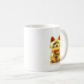 beckoning cat: Japanese-Inspired Art Koffiemok (Voorkant rechts)
