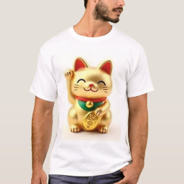 beckoning cat: Japanese-Inspired Art T-shirt