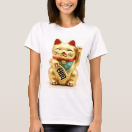 beckoning cat: Japanese-Inspired Art T-shirt