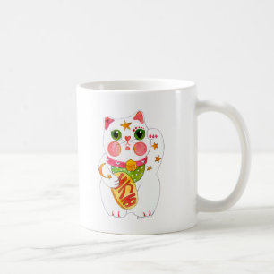 Beckoning Cat Maneki Neko Koffiemok