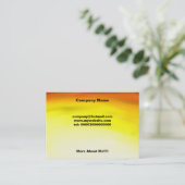 Beckoning Hand Visitekaartje (Staand voorkant)