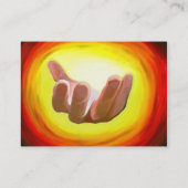 Beckoning Hand Visitekaartje (Achterkant)