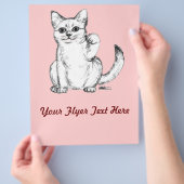 Beckoning Kitty Cat Maneki Neko Flyer (Hand)