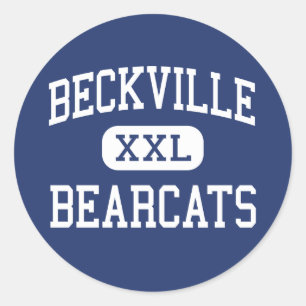 Beckville - Bearcats - Hoog - Beckville Nederland Ronde Sticker