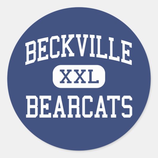 Beckville - Bearcats - Hoog - Beckville Nederland Ronde Sticker (Voorkant)