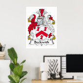 Beckwith Family Crest Poster (Thuiskantoor)