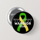 Beckwith-Wiedemann Syndrome Warrior Black Button (Voorkant /achterkant)
