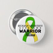 Beckwith-Wiedemann Syndrome Warrior White Button (Voorkant /achterkant)