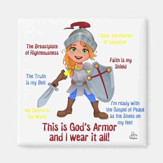 Becky be Brave - Armor of God2 Magneet (Voorkant)