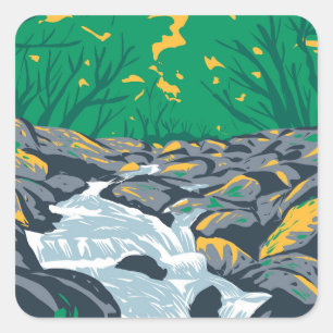 Becky Herfsten Dartmoor Vierkante Sticker