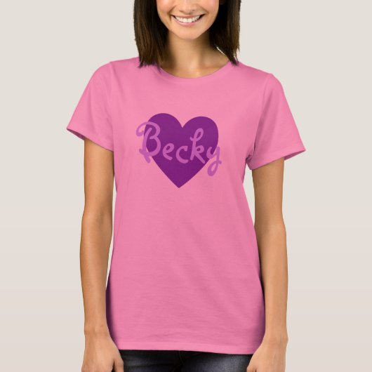 Becky in het Paars T-shirt (Voorkant)