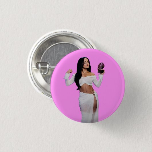 Becky Ronde Button 3,2 Cm (Voorkant /achterkant)