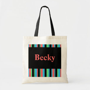 Becky Striped Canvas tas