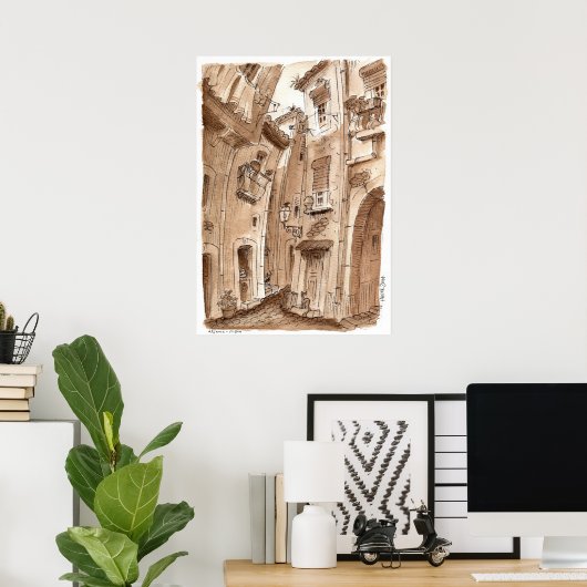 beco da alfama poster (Thuiskantoor)