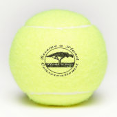 Become a planet conserationist tennisballen (Voorkant)
