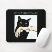 Become Ungovernable - Black Cat Biting Hand Funny  Muismat (Met muis)