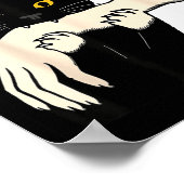 Become Ungovernable - Black Cat Biting Hand Funny  Poster (Hoek)