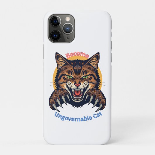 Become Ungovernable Cat Case-Mate iPhone Case (Achterkant)