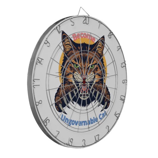 Become Ungovernable Cat Dartbord (Voorkant Links)