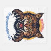 Become Ungovernable Cat Fleece Deken (Voorkant (Horizontaal))