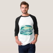 Become Unstoppable Ocean Wave Typography T-shirt (Voorkant volledig)