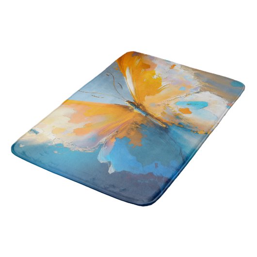 Becoming Light – Abstract Butterfly In Motion Badmat (Gekanteld)